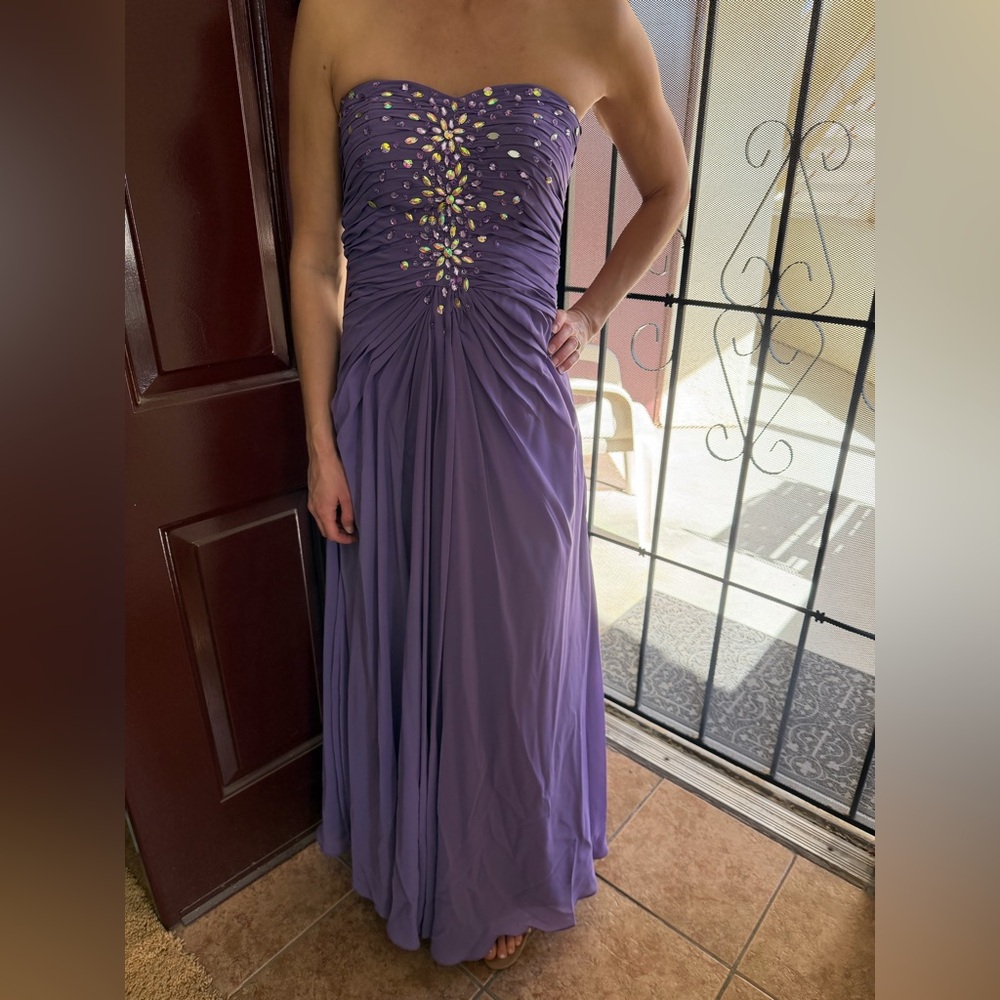 Purple Embellished Women’s Prom Dress